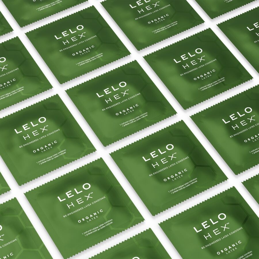 LELO - HEX BOÎTE DE PRÉSERVATIFS BIOLOGIQUES 12 UNITÉS