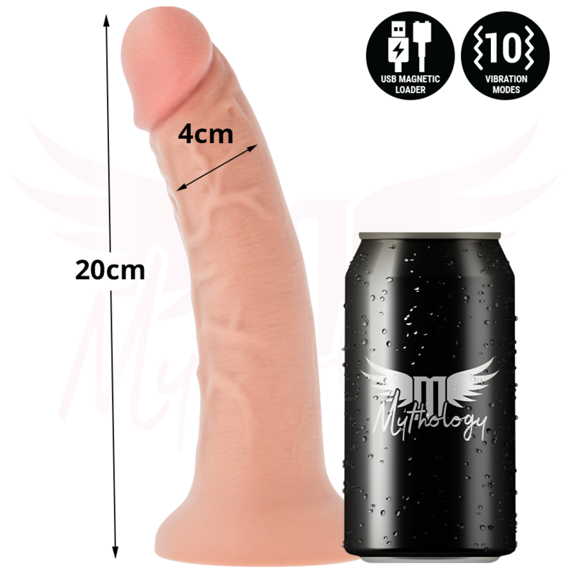 MYTHOLOGY - ASHER ORIGINAL DILDO M - VIBRATEUR COMPATIBLE AVEC LA TECHNOLOGIE SANS FIL WATCHME