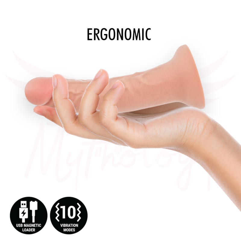 MYTHOLOGY - ASHER ORIGINAL DILDO S - VIBRATEUR COMPATIBLE AVEC LA TECHNOLOGIE SANS FIL WATCHME