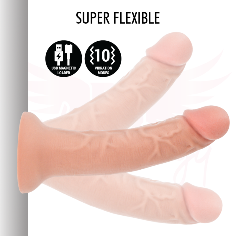 MYTHOLOGY - ASHER ORIGINAL DILDO S - VIBRATEUR COMPATIBLE AVEC LA TECHNOLOGIE SANS FIL WATCHME